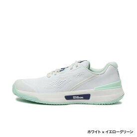 9/18限定★抽選で最大100％Pバック ウイルソン INTRIGUE PRO OMNI イントリーグプロ OC Wh/Bay WRS340120U レディス テニス オムニクレー用シューズ E : ホワイト×イエローグリーン Wilson