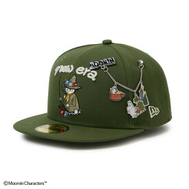 ニューエラ キャップ 59FIFTY Moomin スナフキン チャーム リーフルグリーン 15154857 帽子 NEW ERA