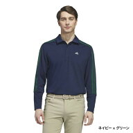 最大10％OFFクーポン【9/19〜9/25】 アディダス ゴルフウェア 長袖シャツ 秋 冬 スリーストライプス 長袖…