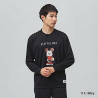 ディズニー メンズ レディス バスケットボール 長袖Tシャツ ミッキーマウス グラフィック長袖Tシャツ 吸…