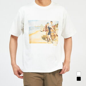 ���S�X �A�E�g�h�A ����T�V���c Vintage Poster Tee-Vintage Beach 0275-0010 LOGOS 2303_mo