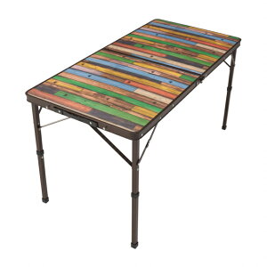 ロゴス Old Wooden 丸洗いダイニングテーブル 12060 73188048 キャンプ テーブル LOGOS 2303_mo