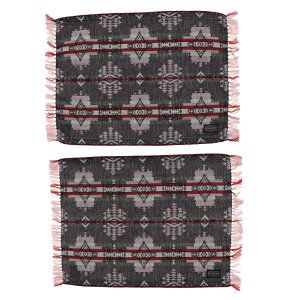 4/1���聚���I�ōő�100��P�o�b�N �y���h���g�� Lunch Mat with side Fringe 2P 1980429278 �L�����v �N�b�L���O �����`�����}�b�g PENDLETON