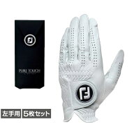 5枚セット フットジョイ PURE TOUCH TOUR LIMITED ピュアタッチ FGPU ホワイト ゴルフグローブ メンズ Fo…