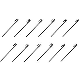 最大10％OFFクーポン 【1/20】 コールマン スチールソリッドペグ 30cm ブラック 12本セット 2000017188 キャンプ テント設営 鍛造ペグ Coleman