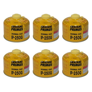 �v�����X GAS CARTRIDGE �m�[�}���K�X �� 6�{�Z�b�g IP-250G �L�����v �R�� �K�X�� PRIMUS