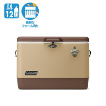楽天市場】コールマン クーラーボックス 51l 54qt スチールベルト 