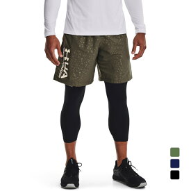 最大10％OFFクーポン アンダーアーマー メンズ クロスハーフパンツ UA Woven Emboss Shorts 1361432 スポーツウェア UNDER ARMOUR 2023fw_ua_cl