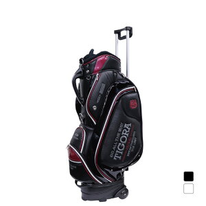 ティゴラ キャスター付きキャディバッグ 軽量 9型 (0233132012) 引いて楽々! キャスター付きで軽量設計モデル 転倒防止 ストッパー機能付 メンズ ゴルフ TIGORA