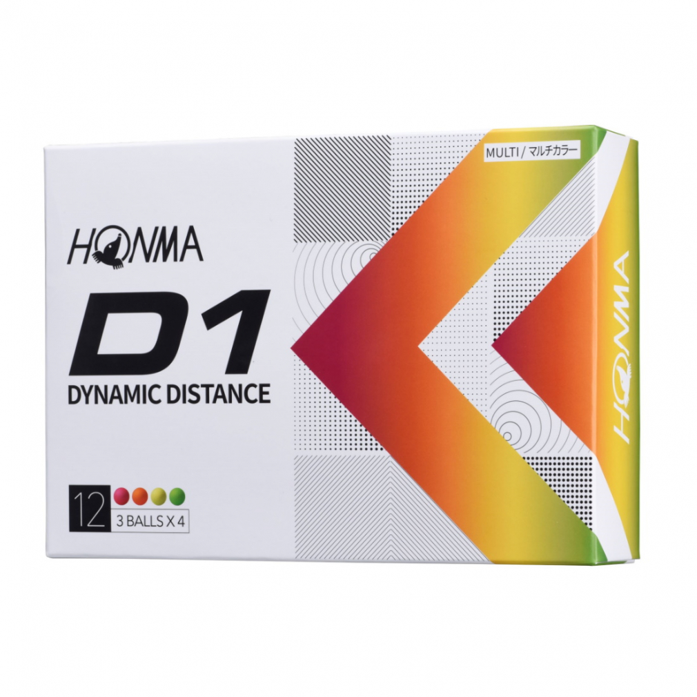 最大10％OFFクーポン ホンマ HONMA D1 2022 モデル BT2201 MC マルチカラー 3ダース(36球入) ゴルフ 公認球 HONMA - 2