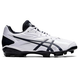 アシックス STAR SHINE 3 スター シャイン 3 1123A033 メンズ 野球 スパイクシューズ 2E : ホワイト×ネイビー asics