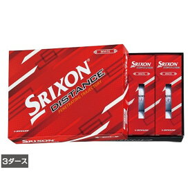 最大10％OFFクーポン 【5/9〜5/16】 スリクソン ディスタンス ホワイト (SNDIS9WH12) 3ダース(36球入) ゴルフ 公認球 2022 SRIXON