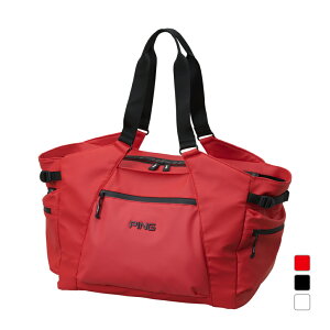 最大10%OFFクーポン 【10/30】 ピン GB-A222 マットPU トートバッグ (36226-03) 大容量のトート型バッグ 正面の開口部は防水ファスナー仕様 メンズ ゴルフ バッグ PING