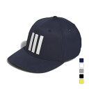 最大10％OFFクーポン 【7/4〜7/11】 アディダス ゴルフウェア キャップ 春 夏 ツアー スリーストライプ キャップ (HY4084) メンズ adidas
