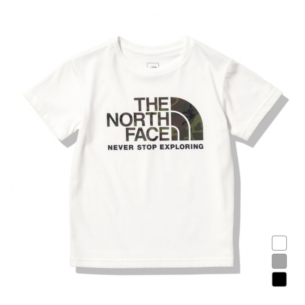 2023春夏 ザ・ノース・フェイス ジュニア キッズ 子供 アウトドア 半袖Tシャツ ショートスリーブカモロゴティー NTJ32359 THE NORTH FACE ノースフェイス
