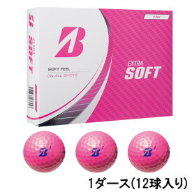 ブリヂストン EXTRA SOFT ピンク エキストラソフト (XCPXJ) 1ダース(12球入) ゴルフ 公認球 BRIDGESTONE