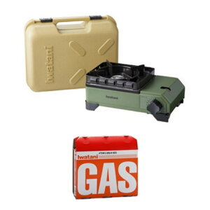 イワタニ カセットフー タフまるJr. オリーブ & カセットガス オレンジ 3P セット CB-ODX-JR OL CB-250-OR キャンプ シングルコンロ ガス IWATANI