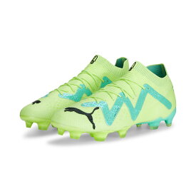 プーマ フューチャー アルティメット FG/AG (LONG PILE) 107165 メンズ サッカー スパイクシューズ : グリーン×ブルー PUMA