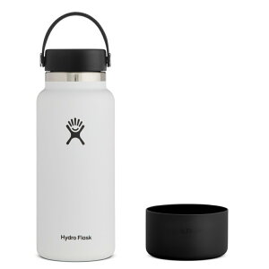 �ő�10��OFF�N�[�|�� �y1/9�`1/16�z �n�C�h���t���X�N HYDRATION 32oz WIDE MOUTH White �� Medium Flex Boot 32oz Black 5089025 5089008 Hydro Flask