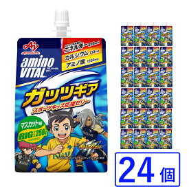 エントリーで更にD会員 P10倍【3/30 23:00〜23:59】＆まとめ買いで最大10％OFFクーポン アミノバイタル ゼリードリンクガッツギア マスカット味 24個 1箱 BIGサイズ250g ガッツギアR 暑さ対策 熱中症対策 栄養補給 aminovital AminoVital