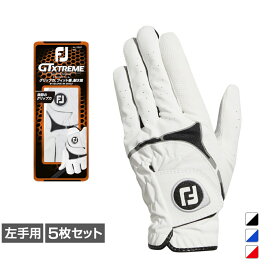 最大10％OFFクーポン 【5/9〜5/16】 5枚セット フットジョイ ゴルフウェア ゴルフグローブ GTエクストリーム FGGT23 左手用 メンズ FOOT JOY FJ