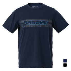 最大10％OFFクーポン バボラ メンズ テニス 半袖Tシャツ PURE SHORT SLEEVE SHIRT ピュア ショートスリーブ シャツ BUP3554 BabolaT