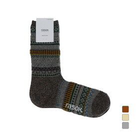 ラソックス トレッキング ソックス フェアアイル・コットン CA232CR01 rasox