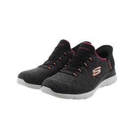 スケッチャーズ SUMMITS-DAZZLING HAZE 149937 BKMT レディース ウォーキングシューズ スニーカー ： ブラック×ペールグリーン SKECHERS