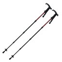ティゴラ T型トレッキングポール 2本セット TP-201TSL RD トレッキング ポール : レッド TIGORA