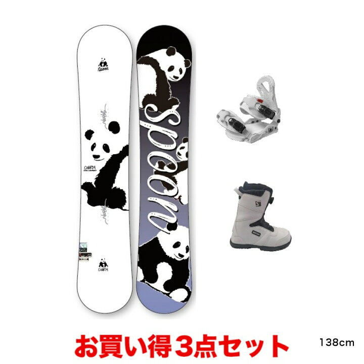 スノーボード SPOON スプーン フラットボード 138cm かわいらし スノボ  