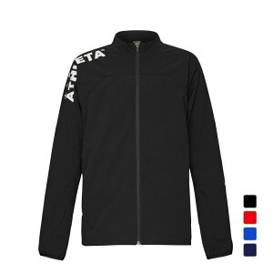 最大10%OFFクーポン 【10/24〜10/27】 アスレタ メンズ サッカー/フットサル フルジップ 裏地付きストレッチウインドジャケット 防風 02400 ATHLETA
