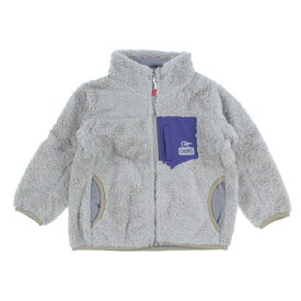 最大10％OFFクーポン 【6/1 0:00〜23:59】 チャムス アウトドア ジュニア キッズ 子供 フリースジャケット Kids Bonding Fleece Jacket CH24-1053 G059 : ライトグレー CHUMS