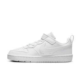 12/15限定★抽選で最大100％Pバック ナイキ コート ボロー LOW リクラフト PS DV5457-106 ジュニア キッズ 子供 スニーカー ： ホワイト×ホワイト NIKE DV5457 106