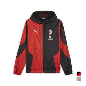 最大10%OFFクーポン 【10/24〜10/27】 プーマ メンズ サッカー/フットサル ライセンスジャケット ACミラン ACM プレマッチ ウーブン ジャケット 774026 PUMA