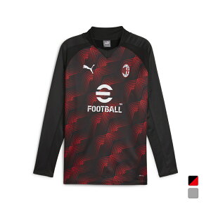 最大10%OFFクーポン 【10/30】 プーマ メンズ サッカー/フットサル ライセンスジャケット ACミラン ACM プレマッチ ニット トップ 774025 PUMA