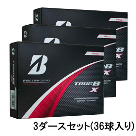 ブリヂストン 24TOUR B X ホワイト (B4WXJ) 3ダース(36球入) ゴルフ 公認球 BRIDGESTONE