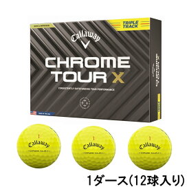 キャロウェイ クロムツアー CHROME TOUR X 24 イエロー TRIPLE TRUCK (7193108337) 1ダース(12球入) ゴルフ 公認球 Callaway