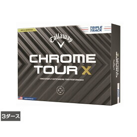 11/15限定★抽選で最大100％Pバック キャロウェイ クロムツアー CHROME TOUR X 24 TRIPLE TRACK (7193108290) 3ダース(36球入) ゴルフ 公認球 Callaway