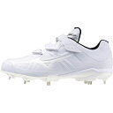 ミズノ ライトレボバディー2 BLT 11GM232501 野球 スパイクシューズ ベルト式 3E : ホワイト MIZUNO