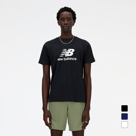 最大10％OFFクーポン 【5/30 0:00〜23:59】 ニューバランス メンズ 半袖 Tシャツ ショートスリーブTシャツ New Balance Stacked Logo MT41502 スポーツウェア New Balance