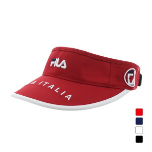 最大10%OFFクーポン 【10/30】 フィラ レディース ゴルフウェア サンバイザー 春 夏 サンバイザー (753922) FILA