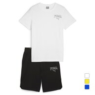 プーマ ジュニア キッズ 子供 Tシャツ ハーフパンツセット PUMA SQUAD Tシャツ ショーツ セット 681409 …