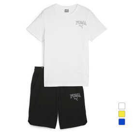 プーマ ジュニア キッズ 子供 Tシャツ ハーフパンツセット PUMA SQUAD Tシャツ ショーツ セット 681409 スポーツウェア PUMA
