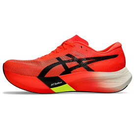 アシックス METASPEED EDGE PARIS メタスピード エッジパリ 1013A124 メンズ レディス 陸上 ランニングシューズ 2E : レッド×ブラック asics