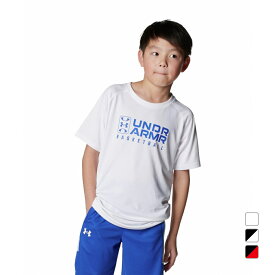 最大10％OFFクーポン アンダーアーマー ジュニア(キッズ・子供) バスケットボール ノースリーブシャツ UAテック ロゴ ショートスリーブTシャツ 1384729 UNDER ARMOUR