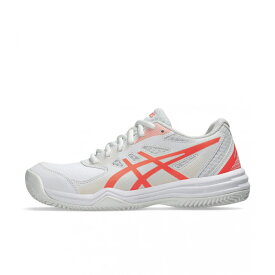 アシックス COURT SLIDE 3 CLAY/OC コート スライド 3 CLAY/OC 1042A230 レディス テニス オムニクレー用シューズ E : ホワイト×コーラル asics