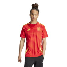 アディダス メンズ サッカー ライセンスシャツ スペイン代表 2024 ホーム レプリカユニフォーム IP9331 : スカーレット adidas