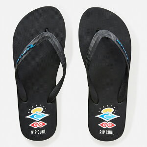 4/1���聚���I�ōő�100��P�o�b�N ���b�v�J�[�� ICONS OF SURF BLOOM OPEN TOE �T���_�� 1AKMOT �����Y �}���� �r�[�`�T���_�� : �u���[×�u���b�N RIP CURL
