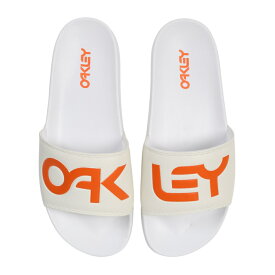 最大10％OFFクーポン 【11/16】 オークリー B1B SLIDE 2.0 FOF100424 100 メンズ シャワーサンダル ： ホワイト×オレンジ OAKLEY