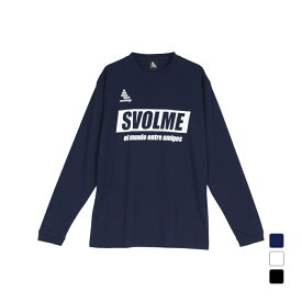 スボルメ メンズ サッカー/フットサル 長袖シャツ シンプルロゴロングプラT 1241-22200 SVOLME